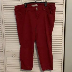 Torrid red jeggings